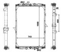 Радиатор охлаждения DAF F95XF 97 M+/ ОЕ1326966